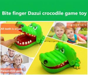 קונים מותגים בזול  תינוקות וילדים קטנים הצעצוע הממכר של התנין שלוחצים לו על השיניים הצעצוע שכל הילדים רוצים!!!
